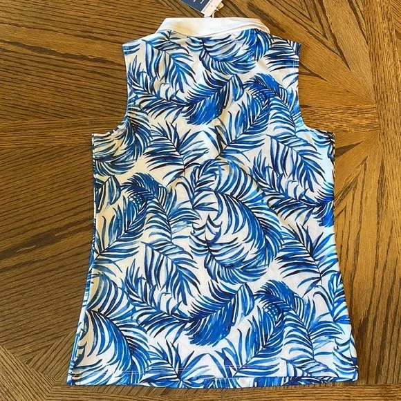 Tommy Bahama Golf tank with zipper V-neck size S NEW! - Picture 2 of 6